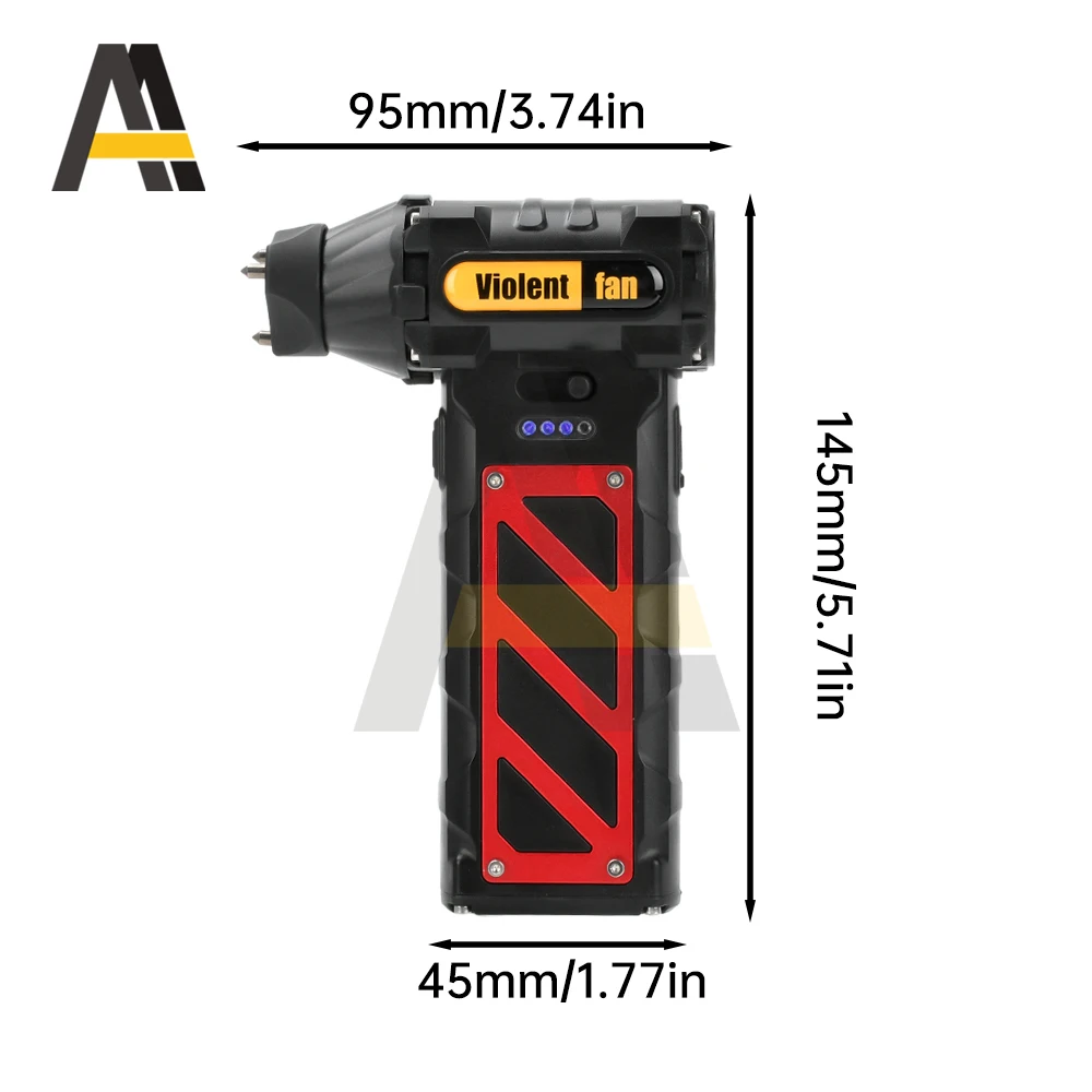 

Mini Turbo Jet Fan 110000 RPM Brushless Motor Powerful Airflow Violent Air Blower USB Rechargeable Dust Cleaning Tools