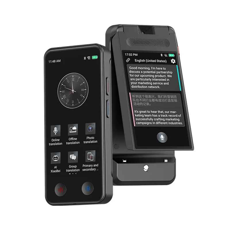 VORMOR A100 Latest Dual-screen Handheld Translation Device Two Voice Handheld Translation Portable Instant Language Translator