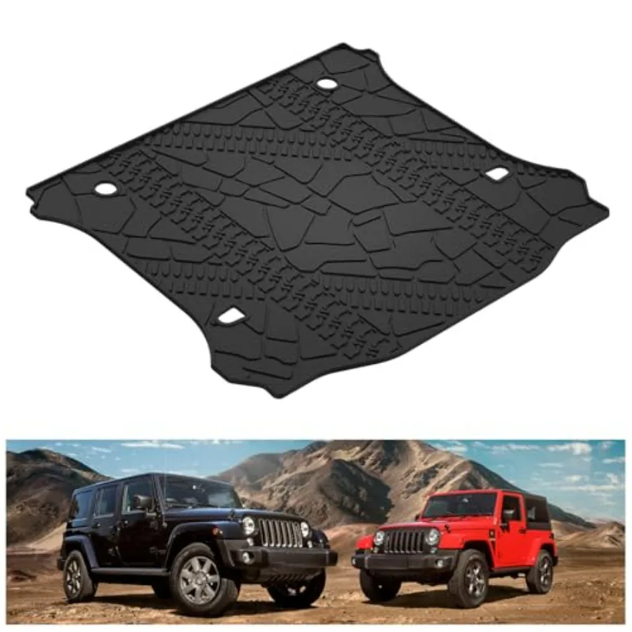 

Cargo Mat for 2007-2018 Jeep Wrangler JK OEM Replacement 82213184 Custom Fit All Weather Rear Cargo Liner Heavy Duty TPE Tray T