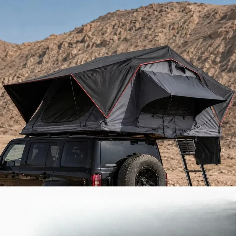 3 Person Aluminum Soft Shell Roof Top Tent Car Rooftop Tent RTT for 4x4 Offroad Camping