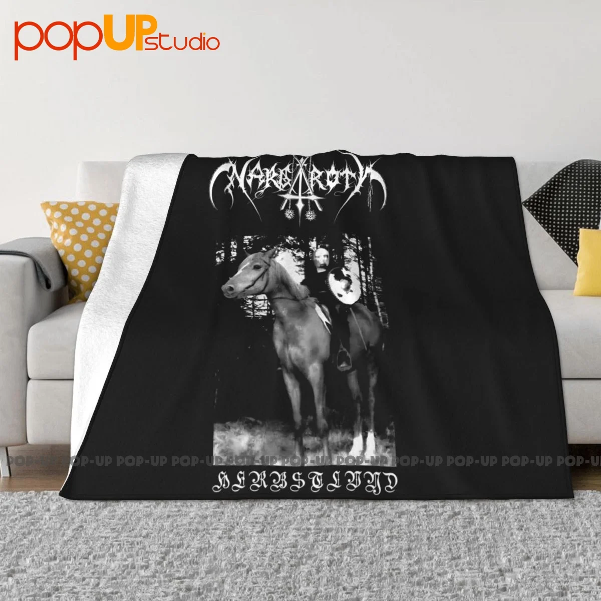 Nargaroth Black Metal Band Herbstleyd P-521 Blanket Velvet New Style Sofa Cover Bedding Travel Home Decotation