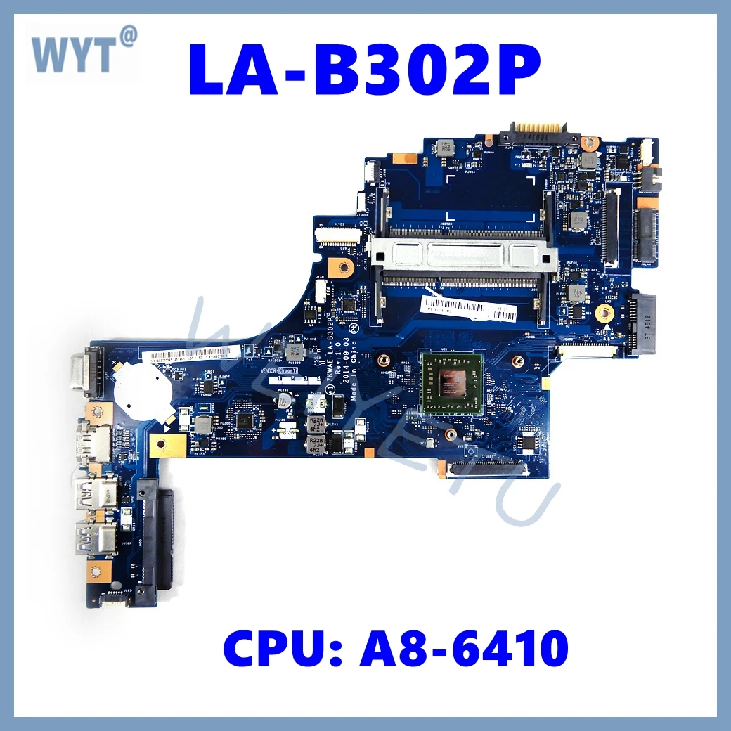 Placa base para portátil LA-B302P EM2100 A8-6410 CPU para TOSHIBA Satellite C55D C55D-B C50D-B placa base para ordenador portátil K 000891410   K 000891200