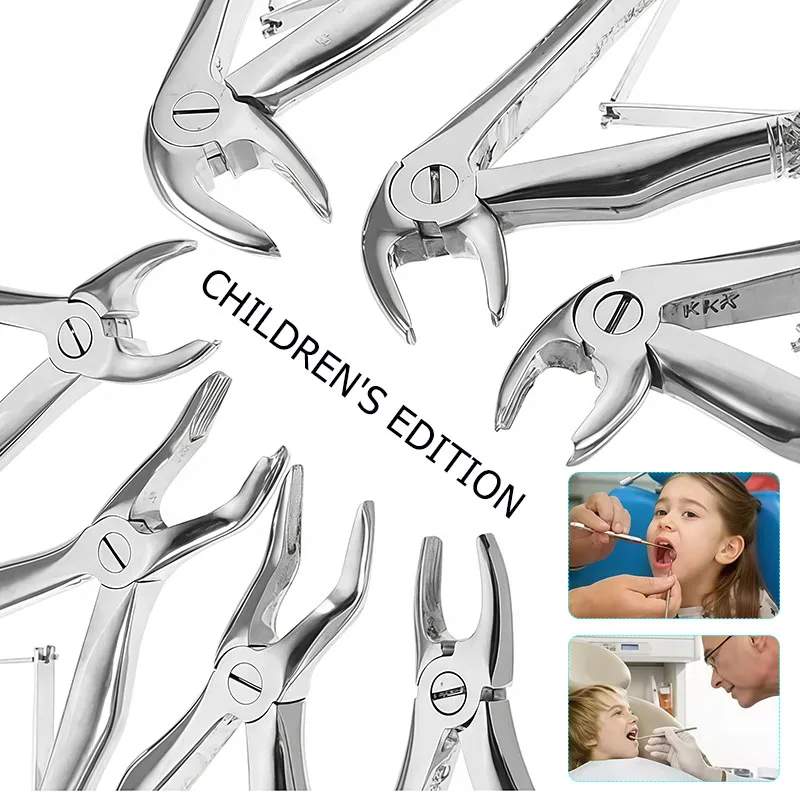 Dental Orthodontic Extraction Forceps Set Stainless Steel Minimally Invasive Extraction Forceps Dental Instruments and Materials