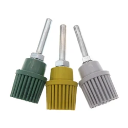 3Pcs 1Inch Bristle Disc Grit 50# 80# 120# Coarse Bristle Disc Attachment Abrasive Coating Removal Disc with 1/4 Inch Round Shank