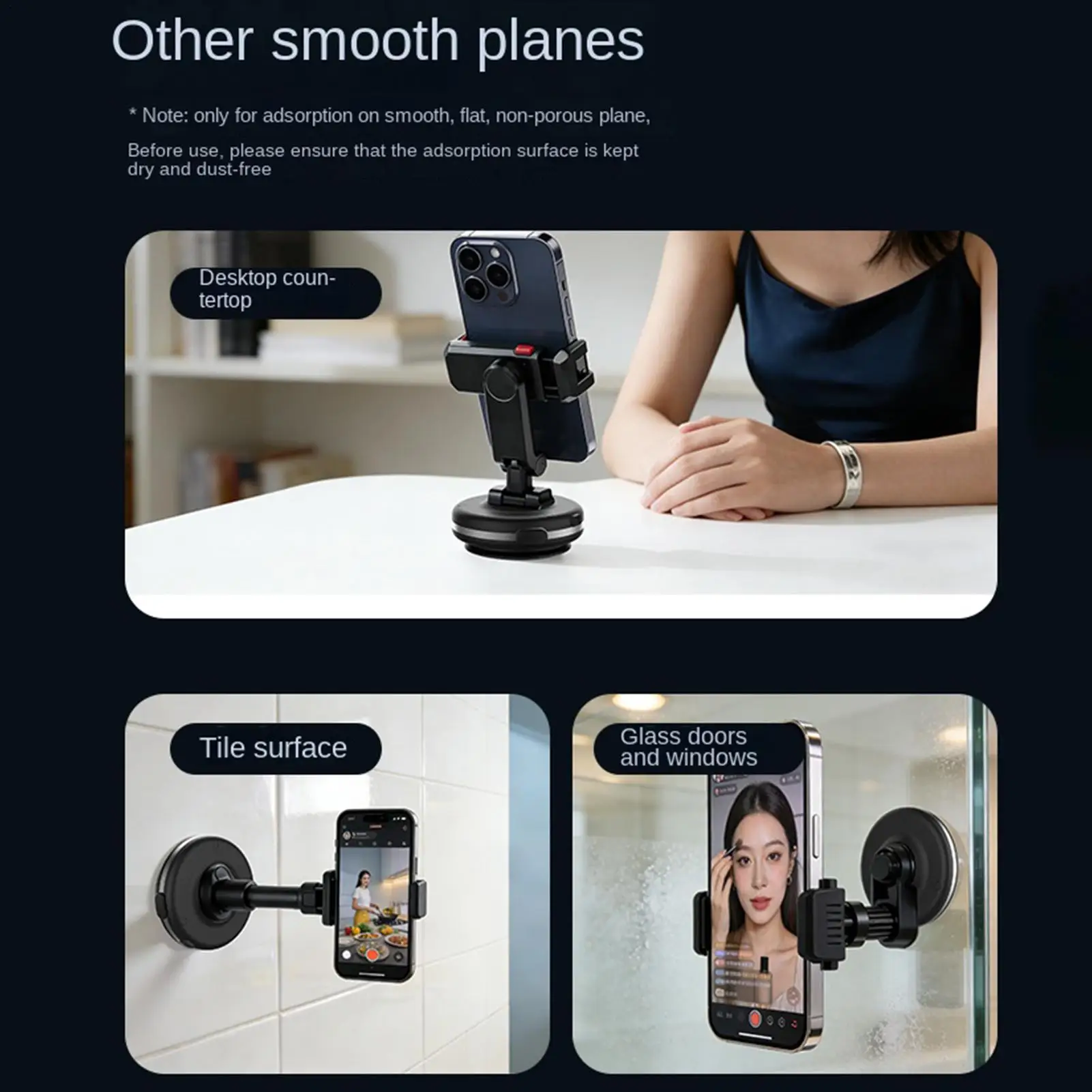 

Держатель для телефона в автомобиль на присоске, антивибрационная подставка для экшн-камеры, крепление на приборную панель для телефона, для вождения, навигации, видео