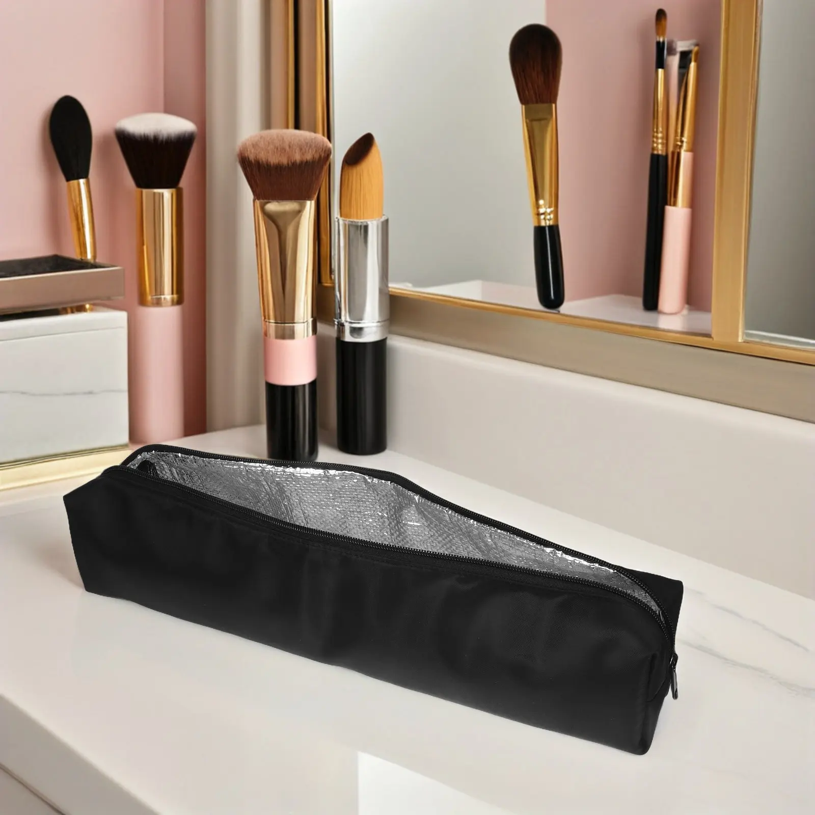 

Портативная термостойкая сумка для хранения плойки и выпрямителя для волос, органайзер для дорожных термоприборов, чехол для переноски