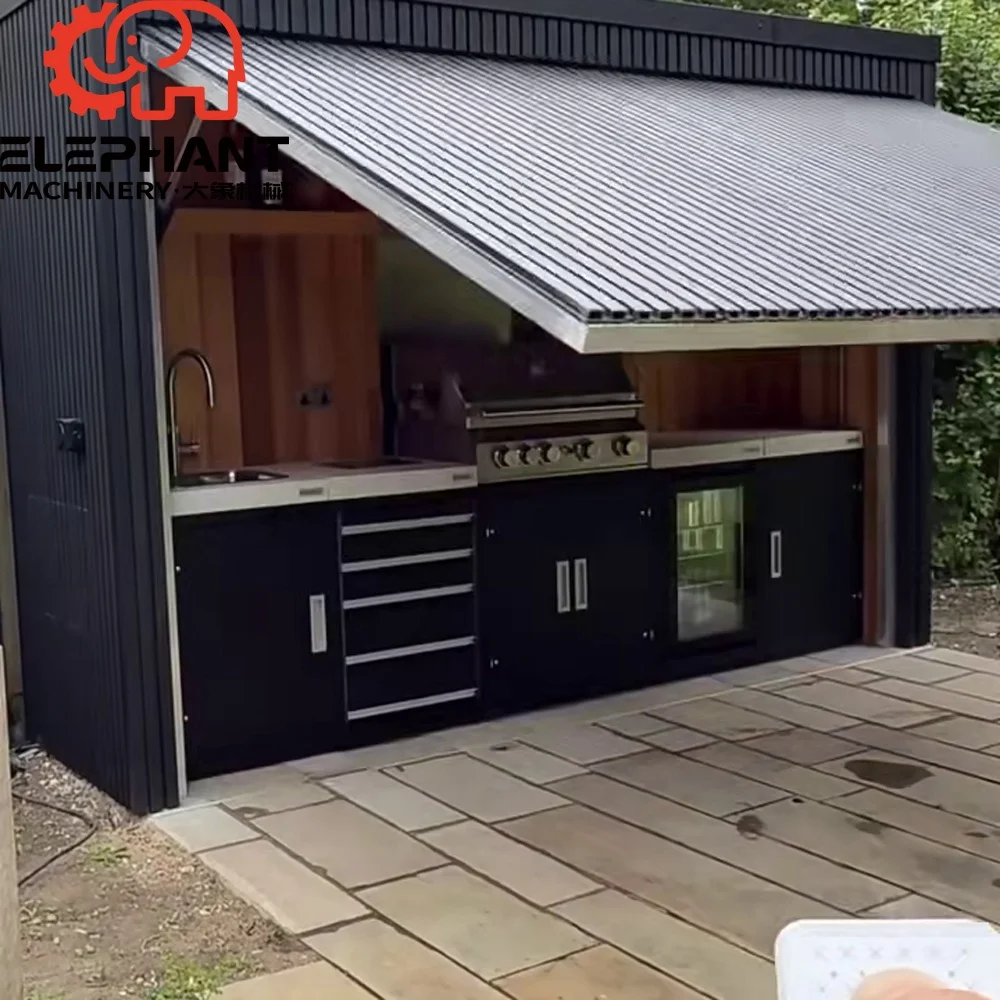 New Arrivals Customized Waterproof Electric Stainless Steel Outdoor Kitchen BBQ Grill Shed Propane/LPG/Natural Gas Eco-Friendly