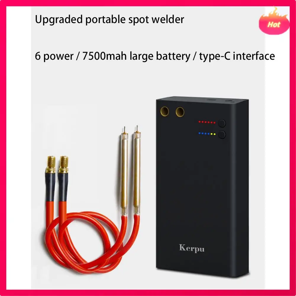 

Модернизированный перезаряжаемый портативный аппарат для точечной сварки емкостью 7500 мАч, 6 передач, регулируемый мини-маленький аккумулятор, аппарат для точечной сварки