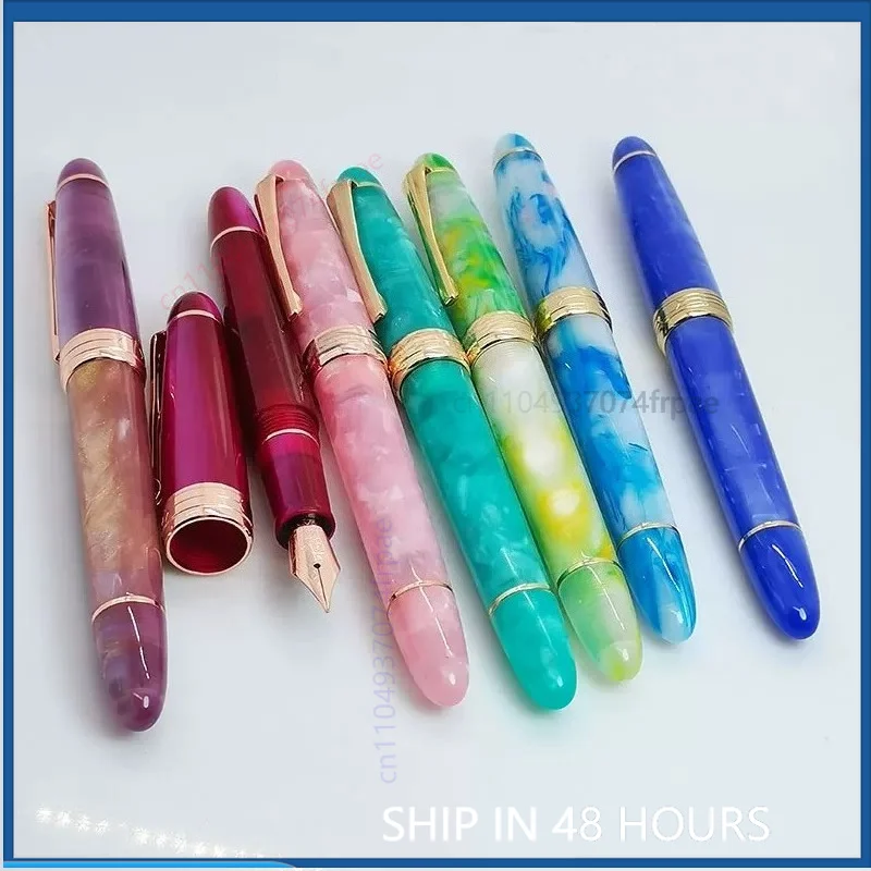 pluma-estilografica-kgelu-356-torpedo-con-tapa-giratoria-punta-grande-diseno-atractivo-para-chicas-ideal-para-uso-diario-en-la-oficina-practica-de-escritura-regalo-de-ano-nuevo