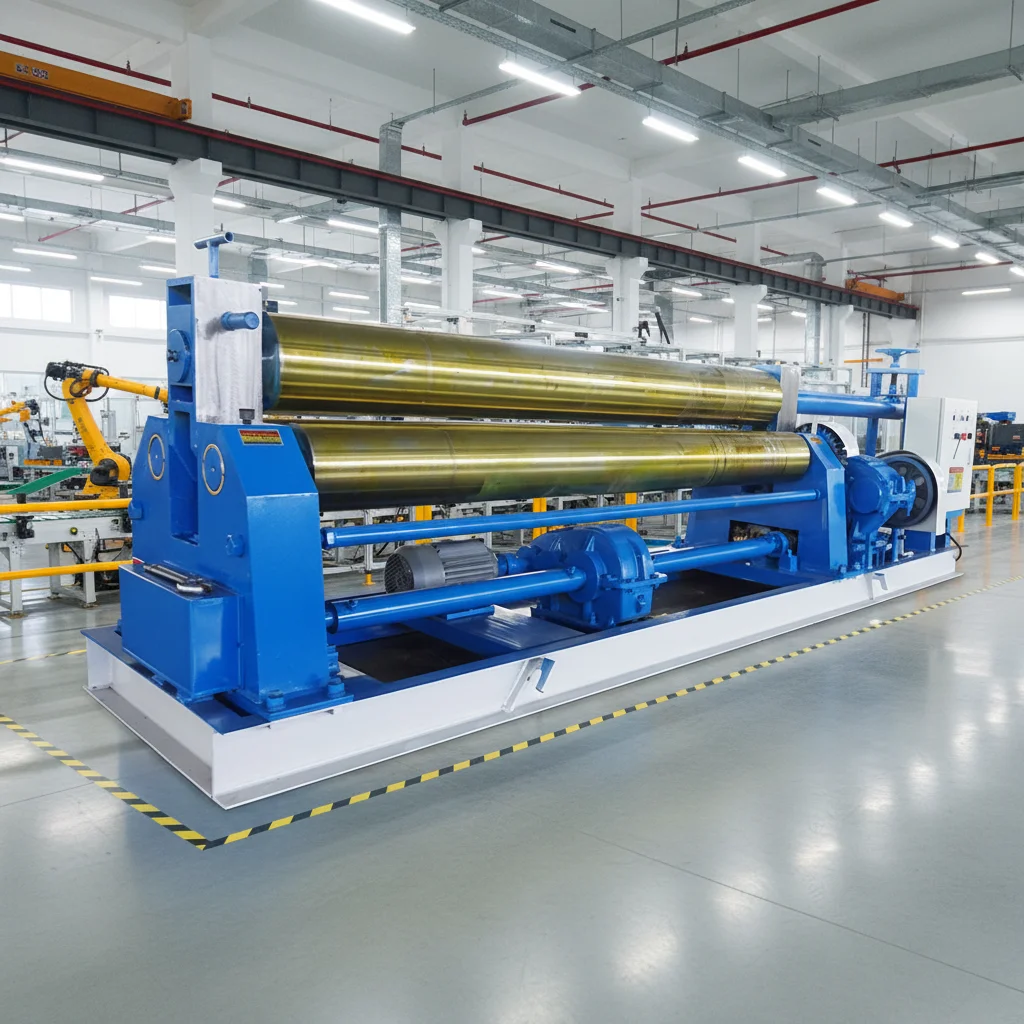 CNC Plate Bending Machine 3 Roller Symmetrical CNC Hydraulic Bender Customized 8mm 2500mm For Auto Chassis Metal Fabrication