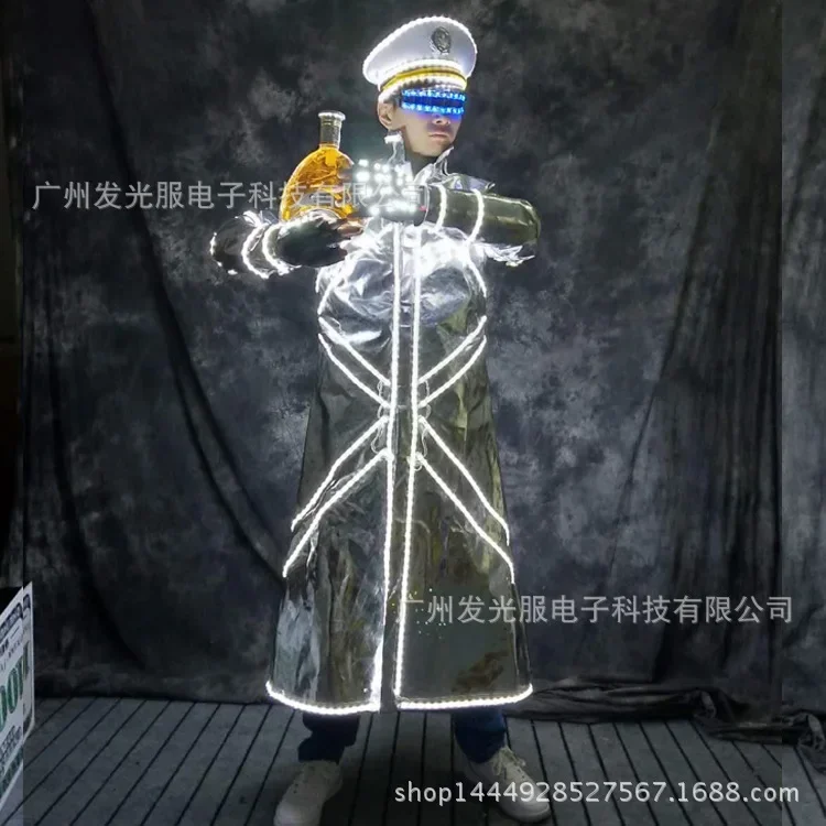 LED luminous  night bar performance laser NB white light stage luminous wine clothing