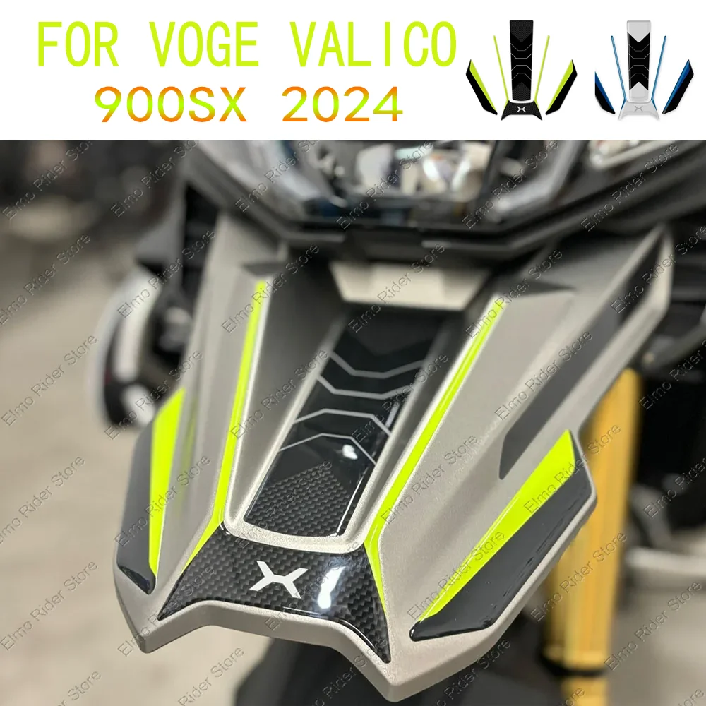 Motorcycle Front Beak Flower Sticker Waterproof Scratch-Resistant 3D Resin Protective Stickers For Voge Valico 900DSX 2024