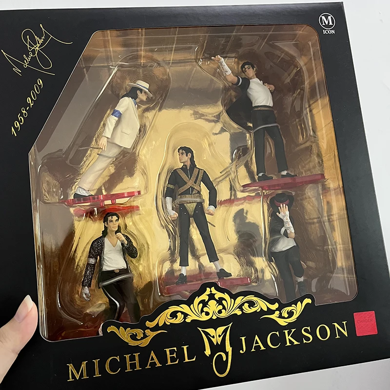 SHFiguarts Michael Jackson Action Figure White Suit Figma 096 Thriller MJ Classic Anime Toys Collection Model For Birthday Gift