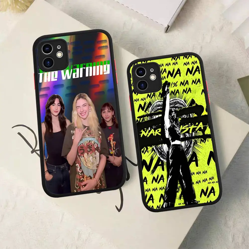 Rock Band The W-WarningPhone Case para iPhone 16 15 14 13 12 11 Pro Max Plus X XS MAX Preto Fosco Phone Fundas