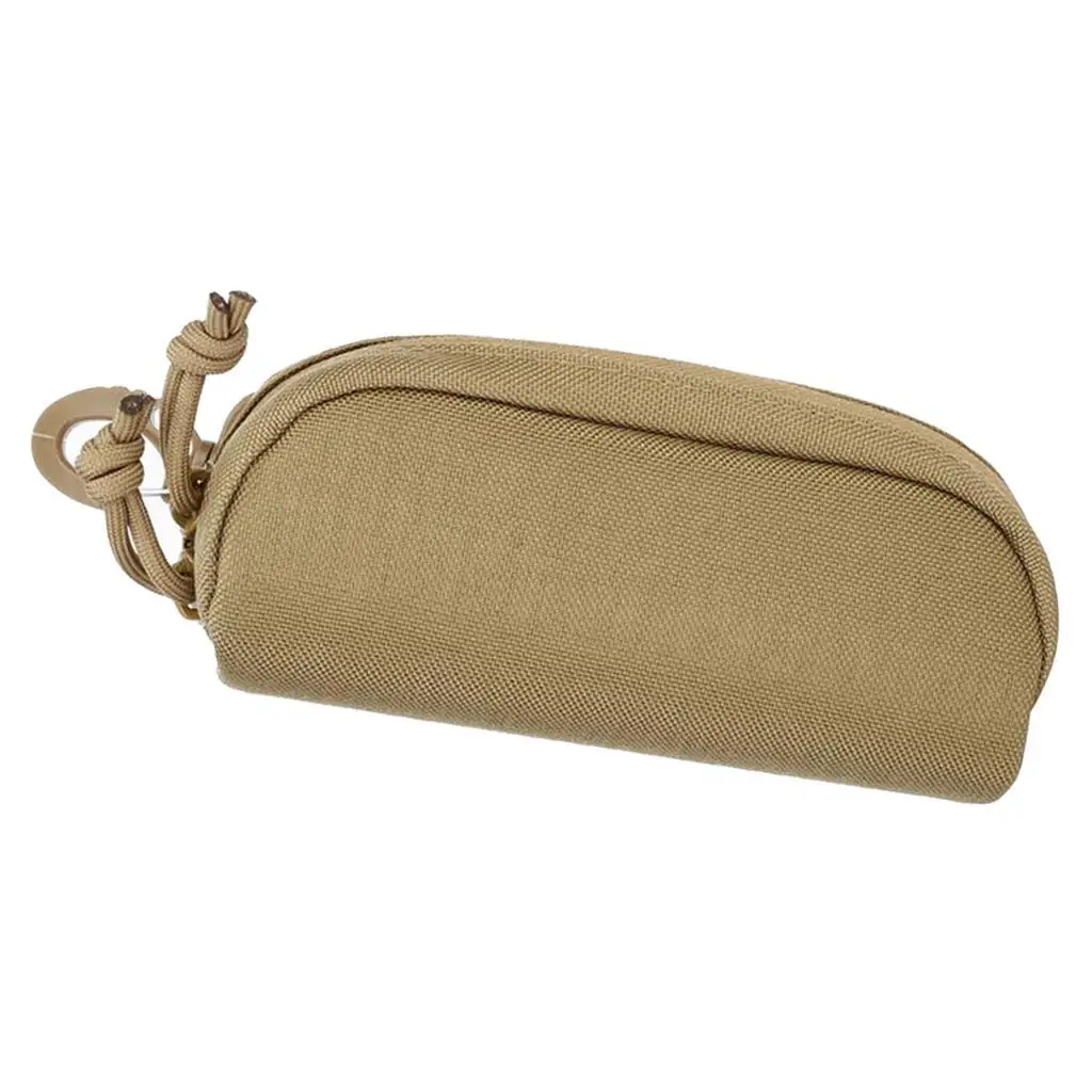 

Жесткий футляр для очков, тактический футляр для переноски солнцезащитных очков Molle на молнии цвета хаки