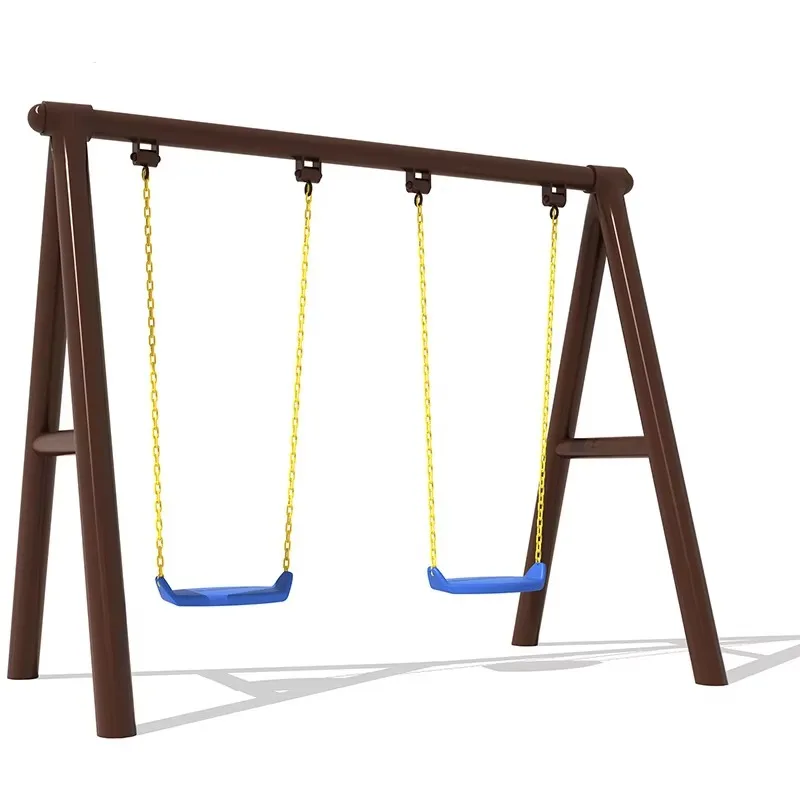Classic Premium Cheap Metal Swing Equipment Outdoor Double Seat Children's Swing