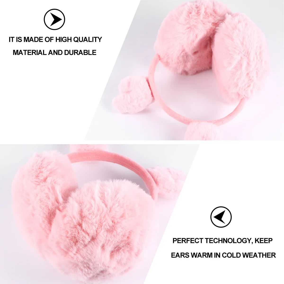 

Reindeer Antlers Winter Ear Warmers Warm Earmuffs Cute Embroidery Ear Covers for Cold Weather Outdoor Use Women Girls