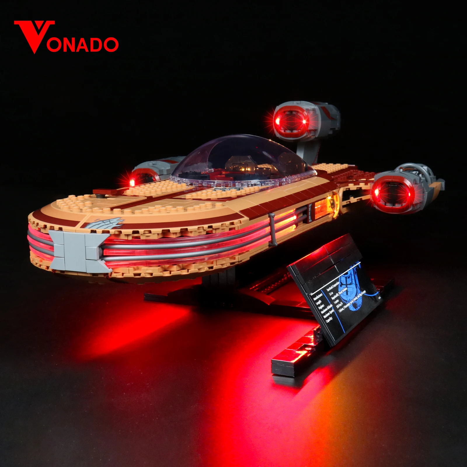 Vonado LED Light Kit for 75341 Landspeeder Building Blocks Set (NOT Include the Model) Bricks Toys for Children