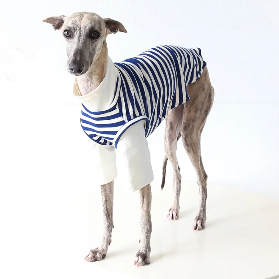Layered Fake Two-piece Dog Outfit, Stylish Pet Clothes For Italian Greyhound & Whippet, Breathable Dog Vest