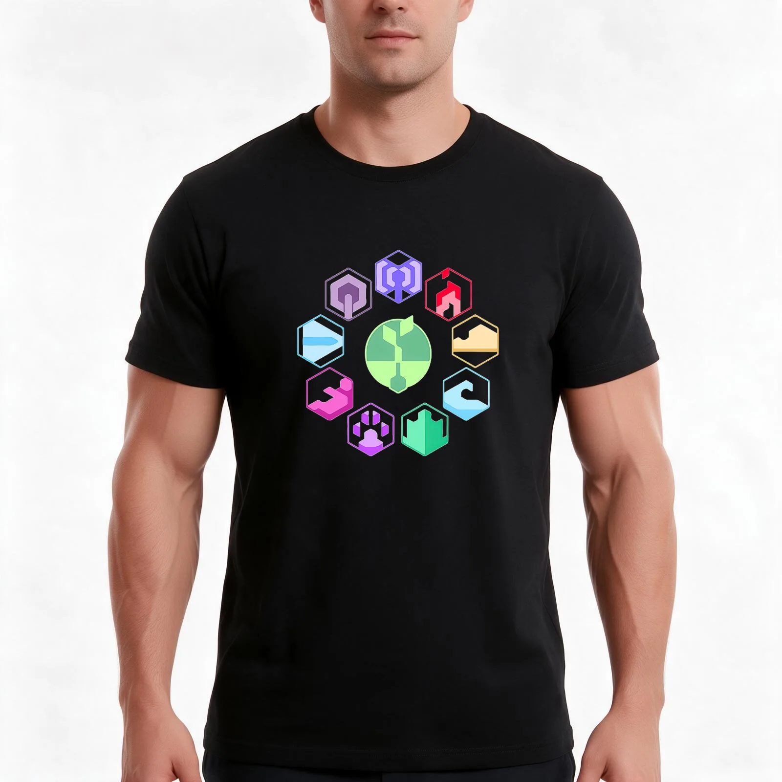 Horizon Zero T-Shirt, Summer Casual Cotton Tee, Oversized Streetwear Tops, Vintage Graphic Print, Loose Fit Short Sleeve