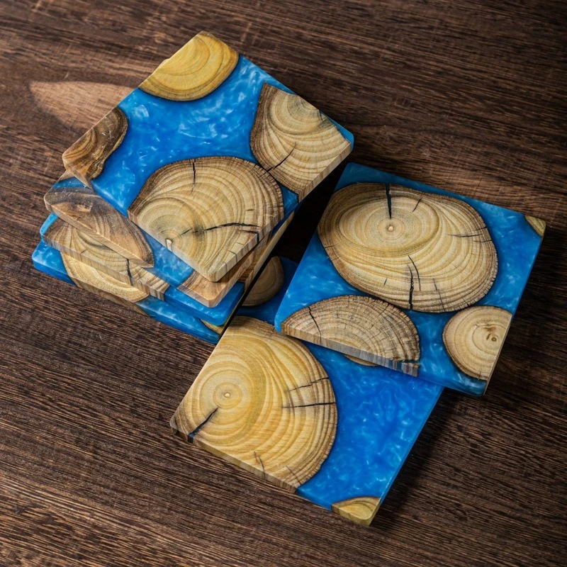 مجموعة كوستر خشبية خشب البقس ا - مراجعة Marble Coaster Set وسعره
