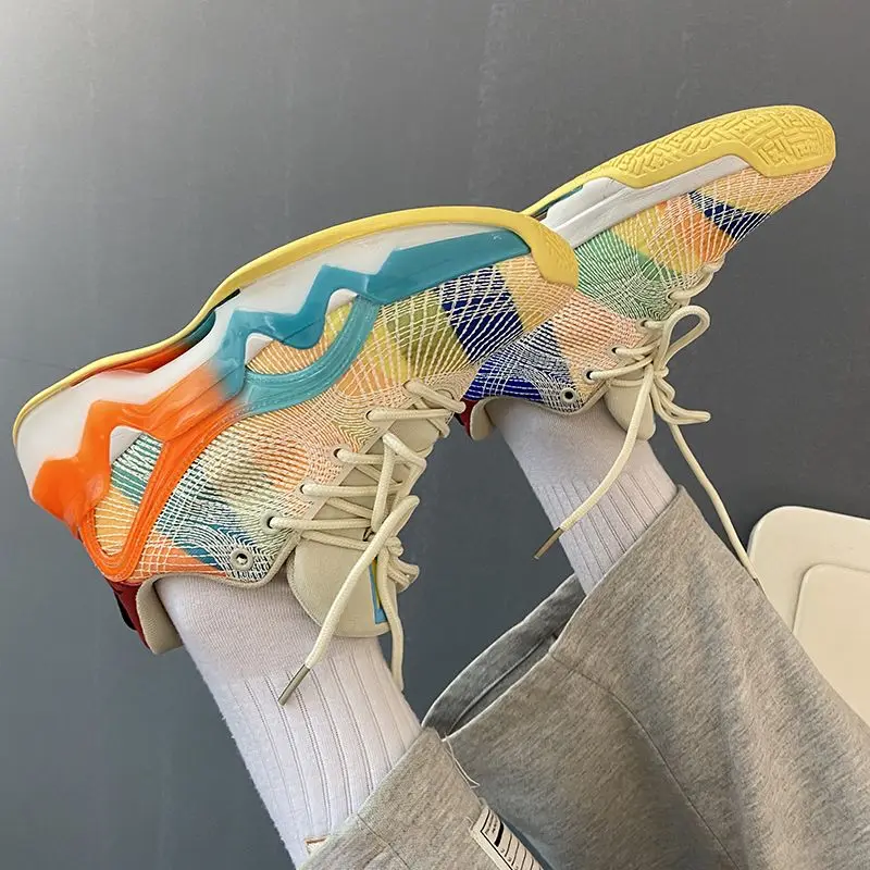 

Classic Brand Basketball Shoes Athletic Shoes Couple Slip Resistant Basketball Shoes Designer Basketball Shoes