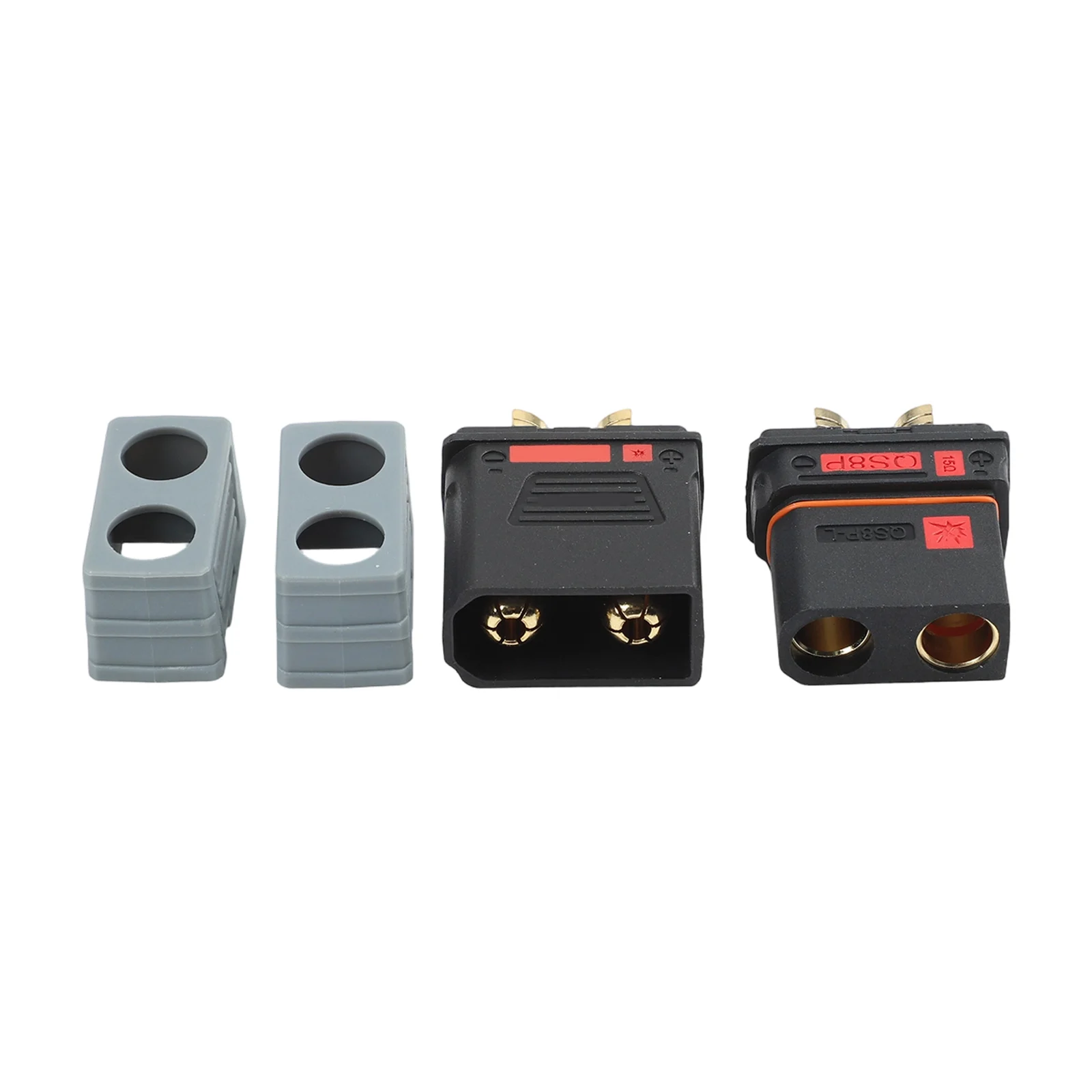 Gold-plated Contact QS8P-L Connector For Battery Modification Black High Current Connector For Drones Connectors