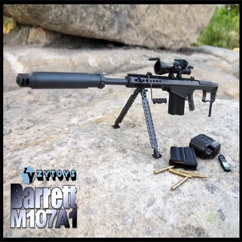 ZYTOYS ZY8028 1/6 Scale Soldier Accessories Military M107A1 Snipe Weapon Plastic Model Toy Fit 12'' Action Figure In Stock