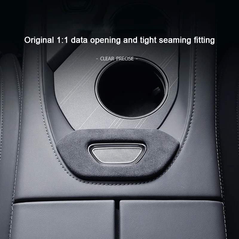 For ZEEKR 001 2021 2022 2023 2024 2025 Suede Armrest Box Panel Switch Button Frame Shell Cover Interior Mod Accessories