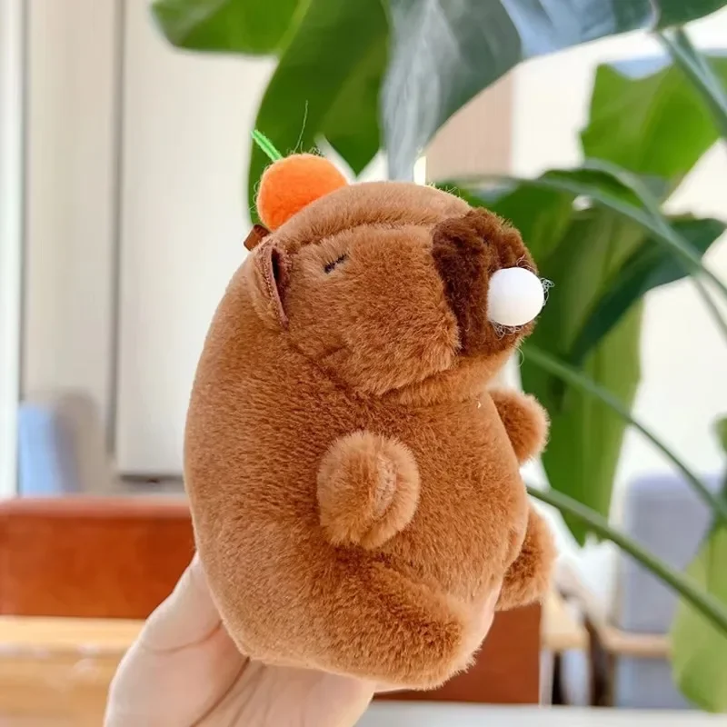 1-10PCS Capybara Plush Keychain Kawaii  Bag Charm Cute Kapibara Gift for Women Girls Backpack Purse Accessories Gift Pendant