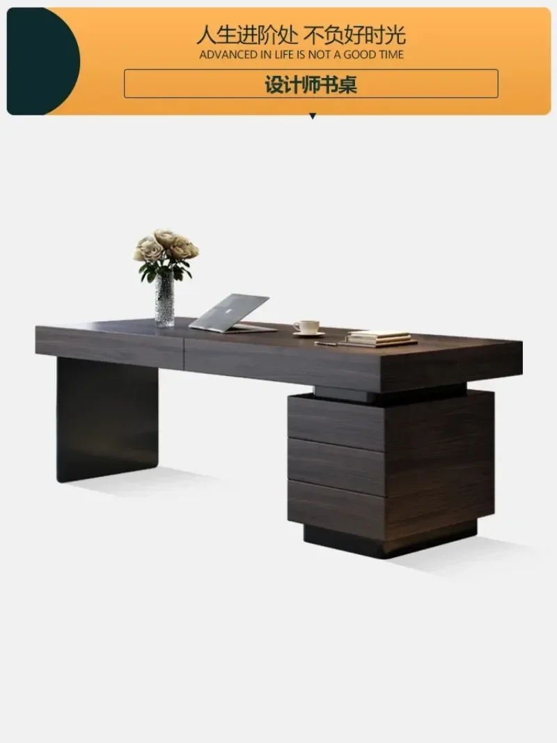 Executive Storage Hutch Table Luxury Socket Cabinent Executive Office Computer Desks Study Drawers Escritorio Office Furniture