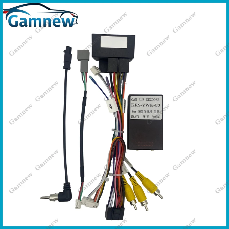 16PIN Car Radio Cable Power Wire Harness Adapter Canbus Box Decoder For Iveco Daily 2014-2020