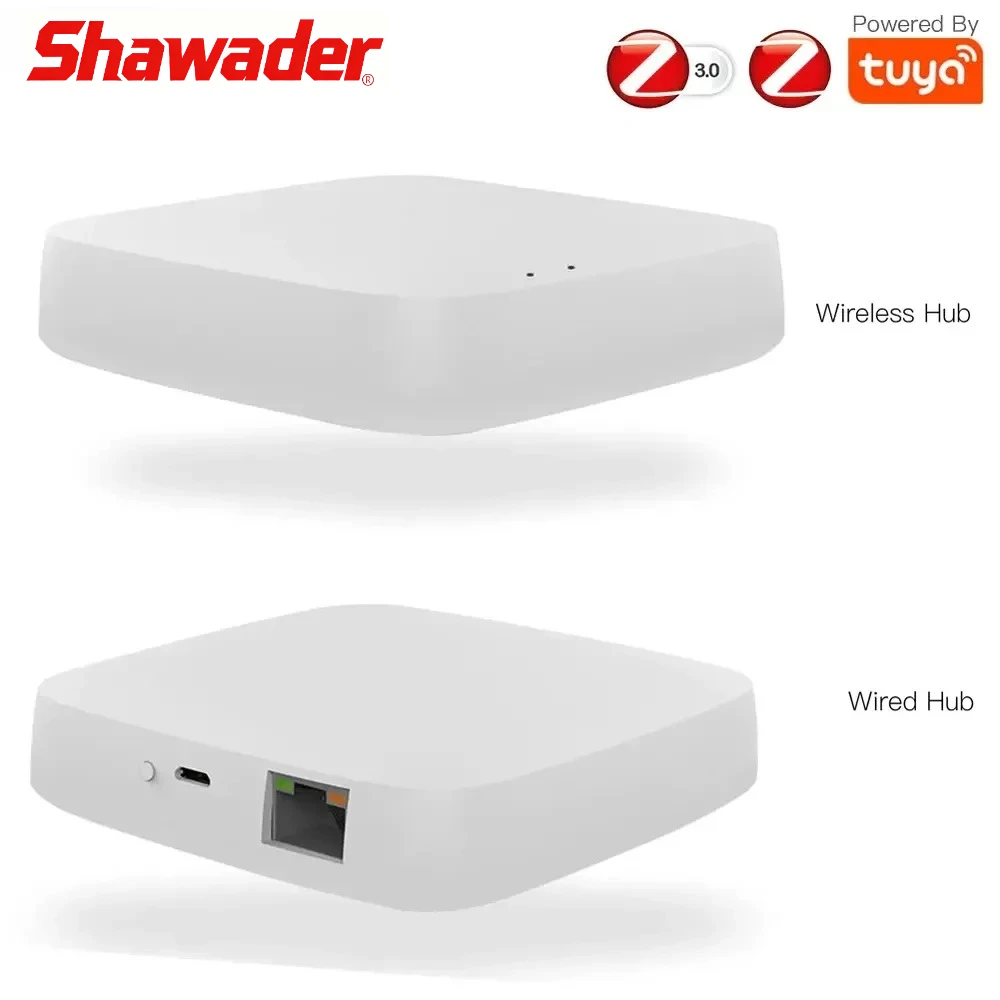 Tuya ZigBee Smart Gateway Hub Bridge SmartLife APP Wired and Wireless House Remote Controller Compatible with Alexa Google Home