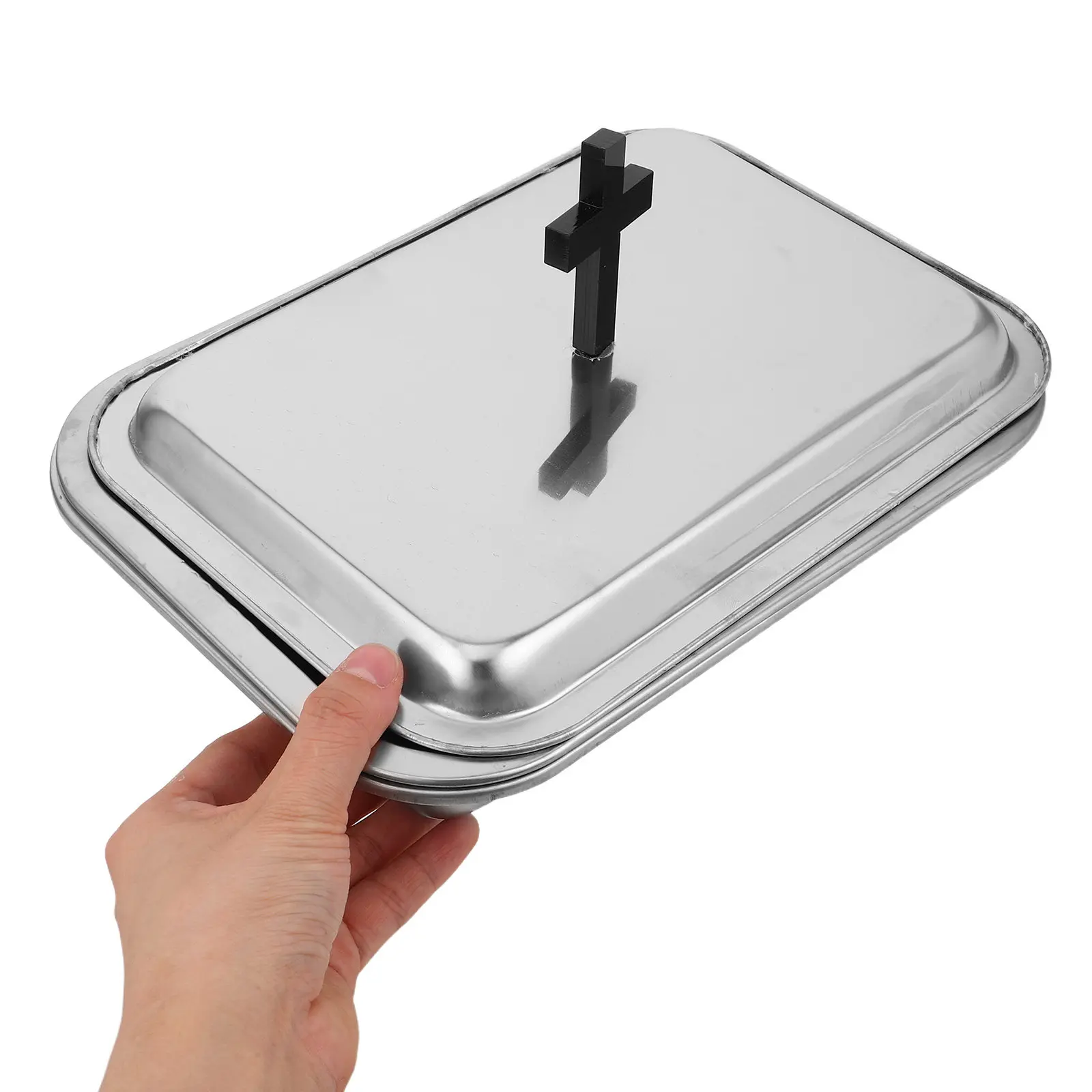 

Набор из 1 предмета: Поднос для причастия из нержавеющей стали, многофункциональный держатель для чаш, тарелка для церковного алтаря, для религиозных церемоний, принадлежности для первого причастия