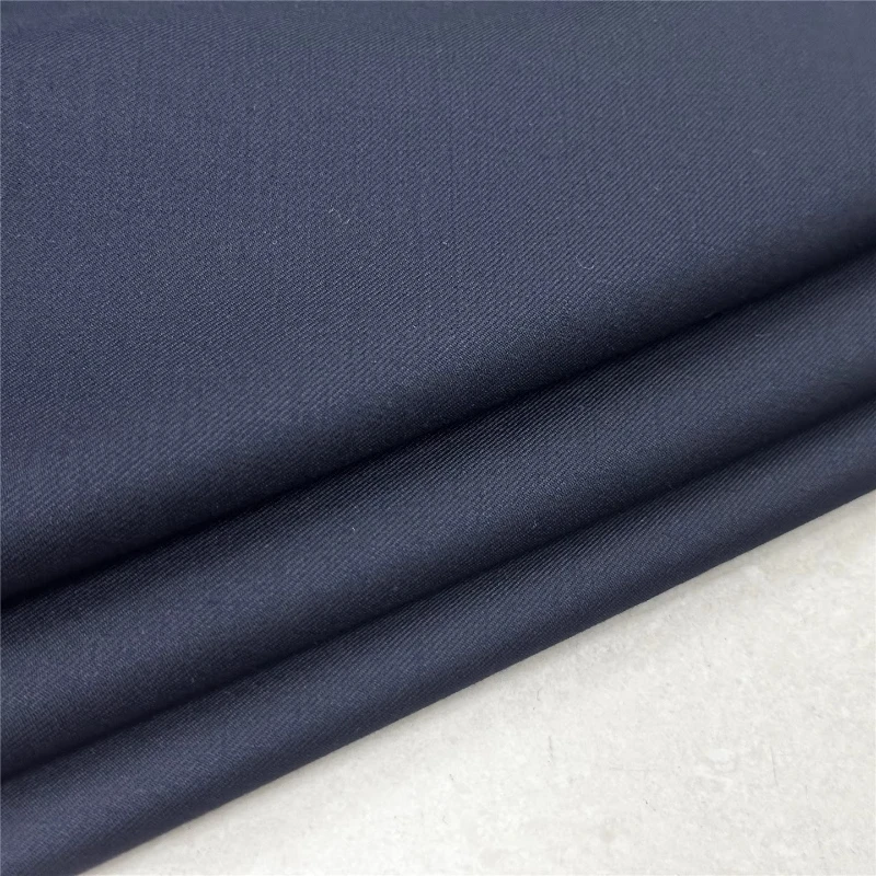 

L100cm X W145cm Silk Wool Curtains Fabric Handmade Navy Blue Blend Textile for Designer Shirt Dress Winter Suit Crafts Materials