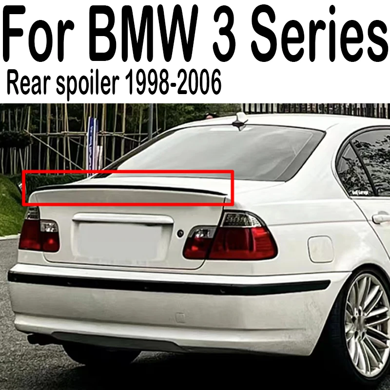 

For BMW 3 Series E46 1998-2006 M4 Style Trunk Spoiler ABS Plastics Rear Wings Exterior Decoration Car Styling