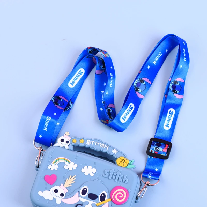 Disney Mickey Mouse Shoulder Bags Stitch Coin Purse for Kids Minnie Anime Handbag Storage Bag Crossbody Bags Christmas Gifts