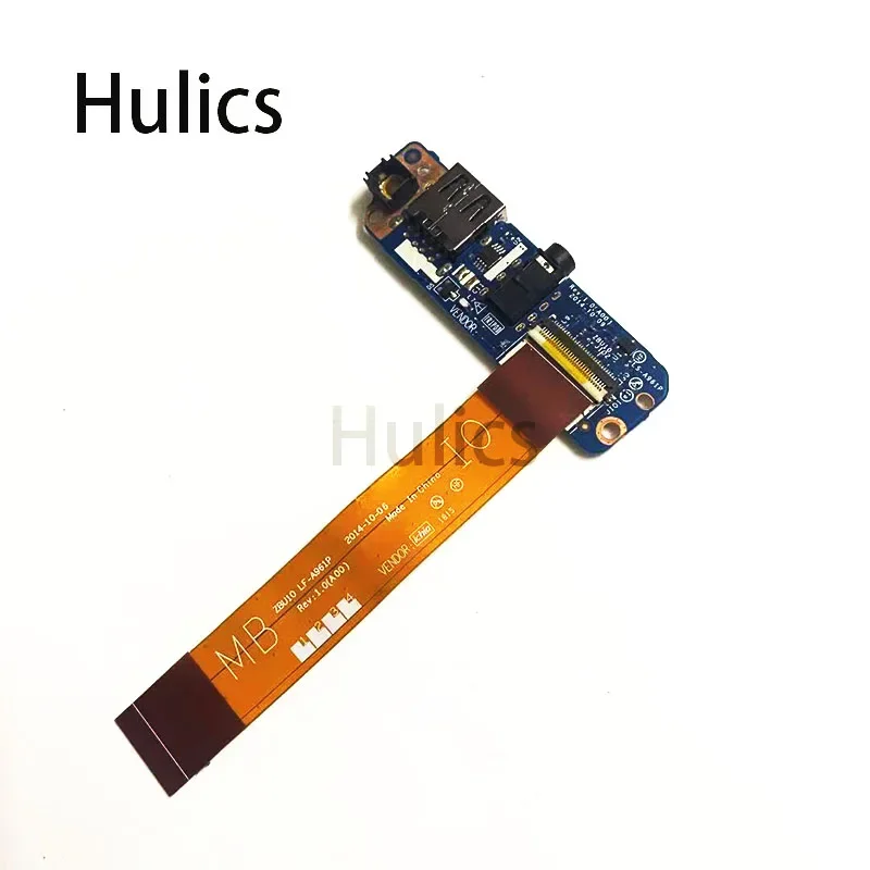 Hulics Used Power Audio Jack Board For DELL Latitude E7450 E7250 USB  With Cable Replacement CN-0110HR ZBU10 LS-A961P