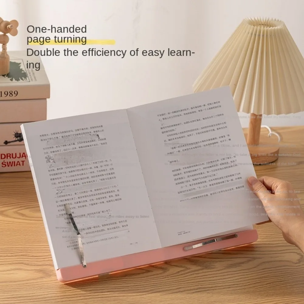 Nuevo soporte ajustable para sujetalibros, soporte plegable portátil para libros de lectura, estante multifuncional para recetas de libros para tableta de puntuación musical