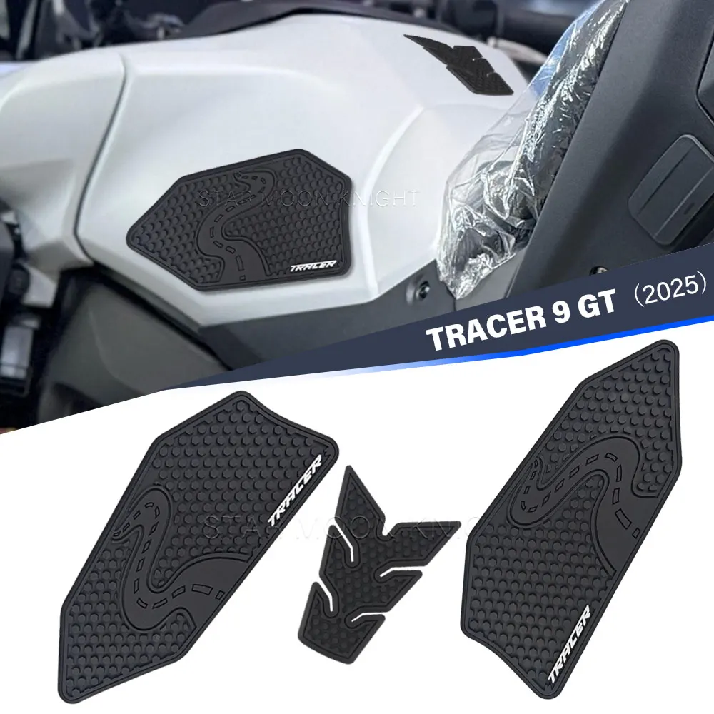 

Для Yamaha Tracer 9 GT 9GT + 2025 аксессуары для мотоциклов, накладки на бак, наколенники, противоскользящие наклейки, резиновая защитная накладка на топливный бак