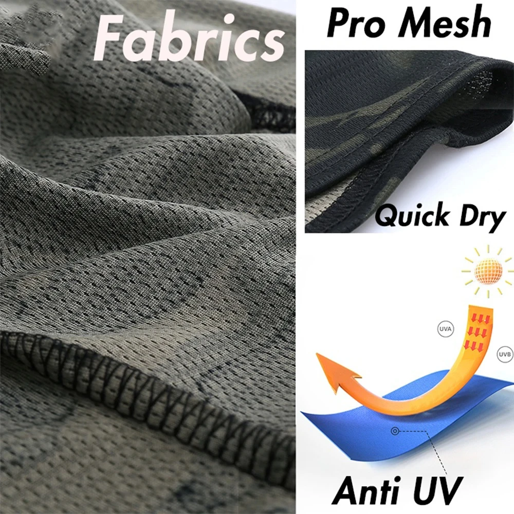 قناع وجه كامل مموه للدراجة ، وشاح ركوب الدراجات ، حماية من أشعة فوق البنفسجية ، تنفس ، الصيف ، حرير جليدي ، غطاء وجه رياضي ، معدات دراجة MTB