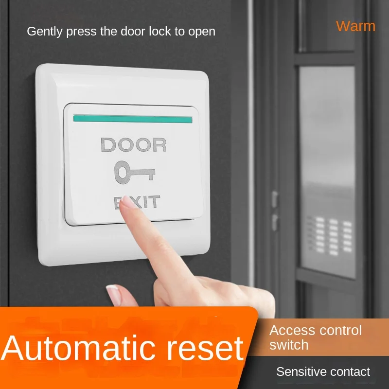 

Community Access Control Switch Door Opening Switch 86 Type Hidden Single Doorbell Automatic Reset Switch Panel