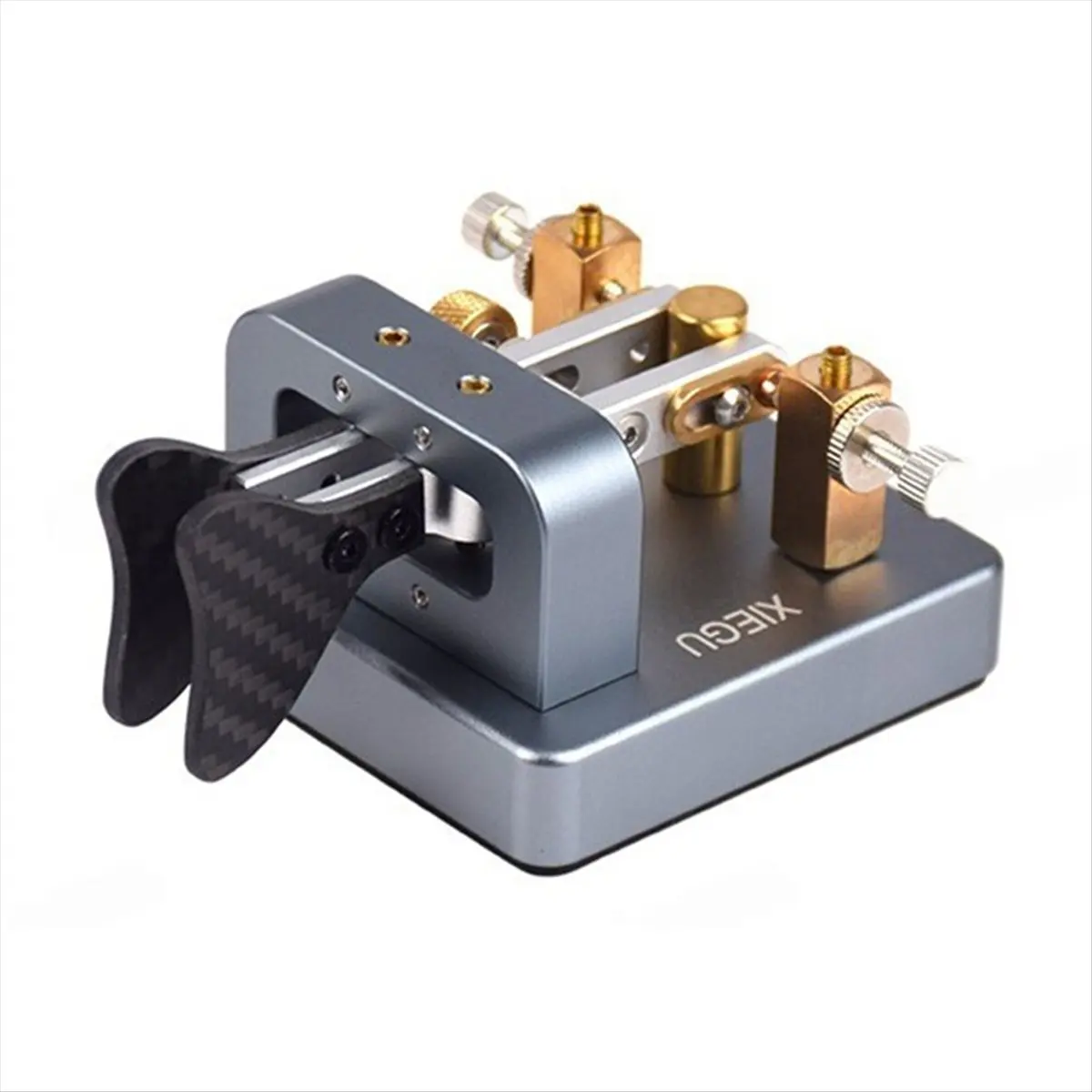 SCLS  VK-6 Mini Shortwave Radio Aluminum Alloy Automatic CW Electric Key 3.5mm Interface with Adjustable Contact