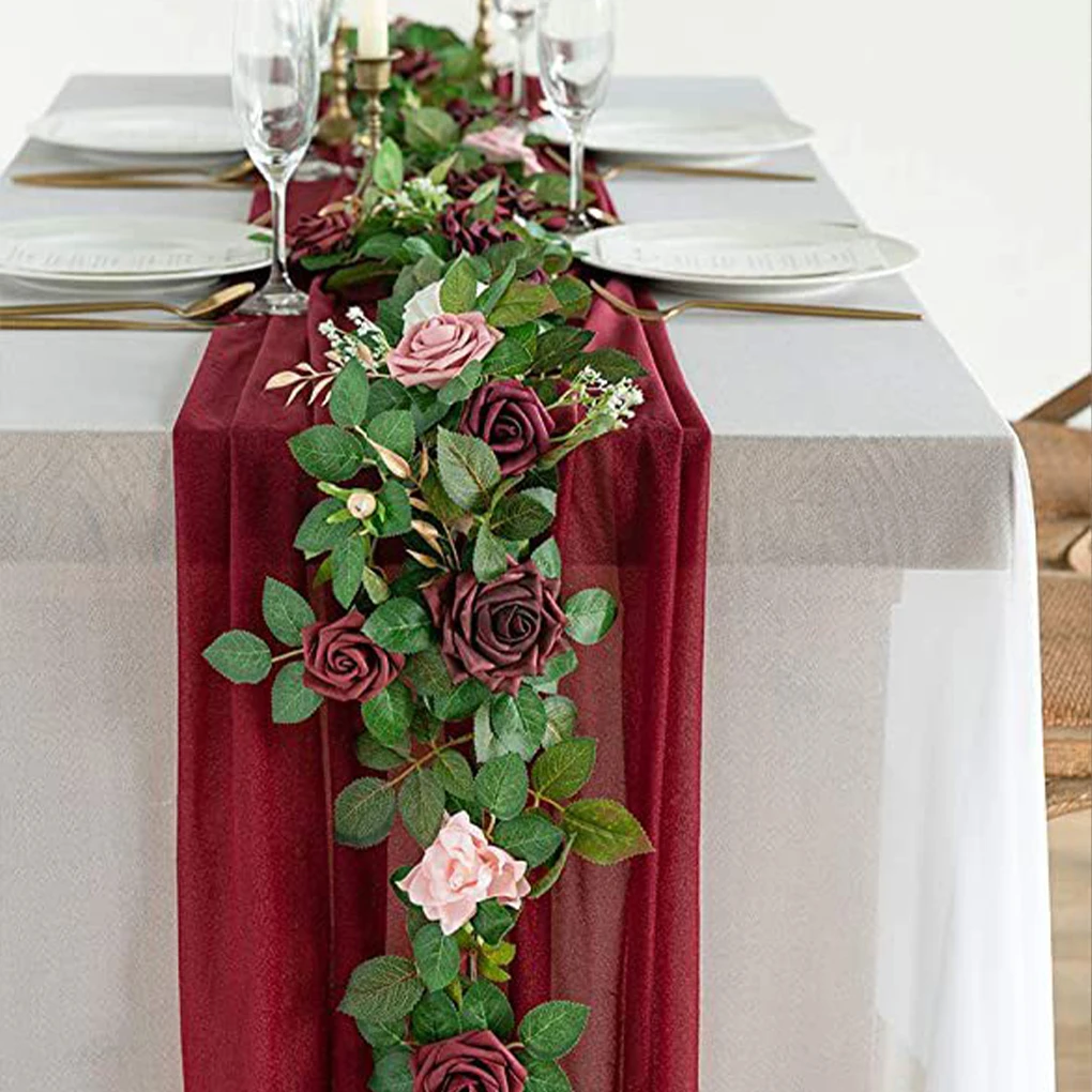 Long-lasting Durability Arch Flowers Low Maintenance Option Elegant Cloth Backdrop Arch Flowers
