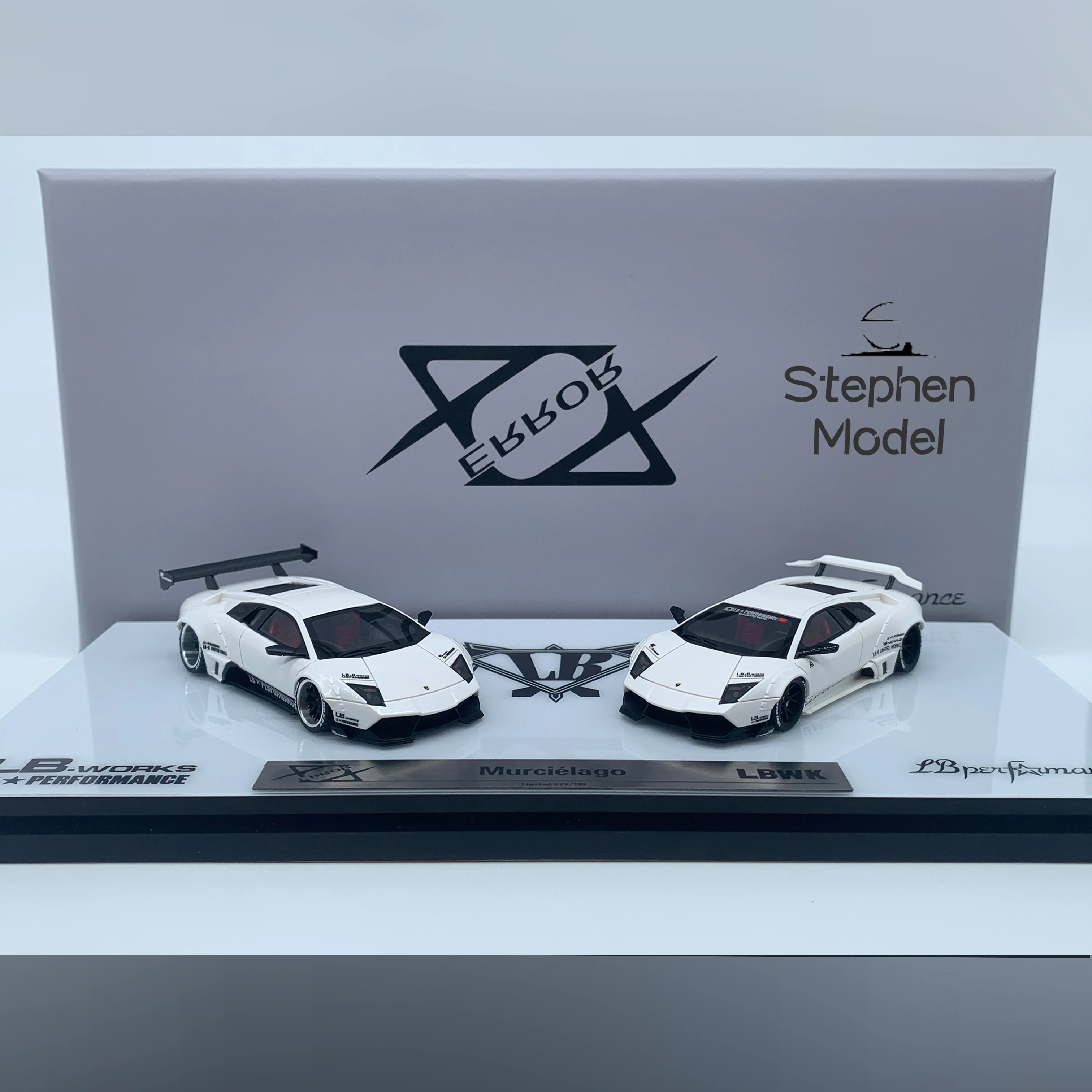 Error 404 1:64 Murcielago LP640 LBWK Double car Modified white