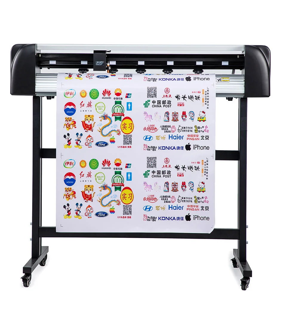 Best Automatic 850mm Sticker Die-Cutting Machine ZK1000-SF Anycut Sale Servo Motor Signmaster Vinyl Cutter 1200mm/s 5.0inch LCD