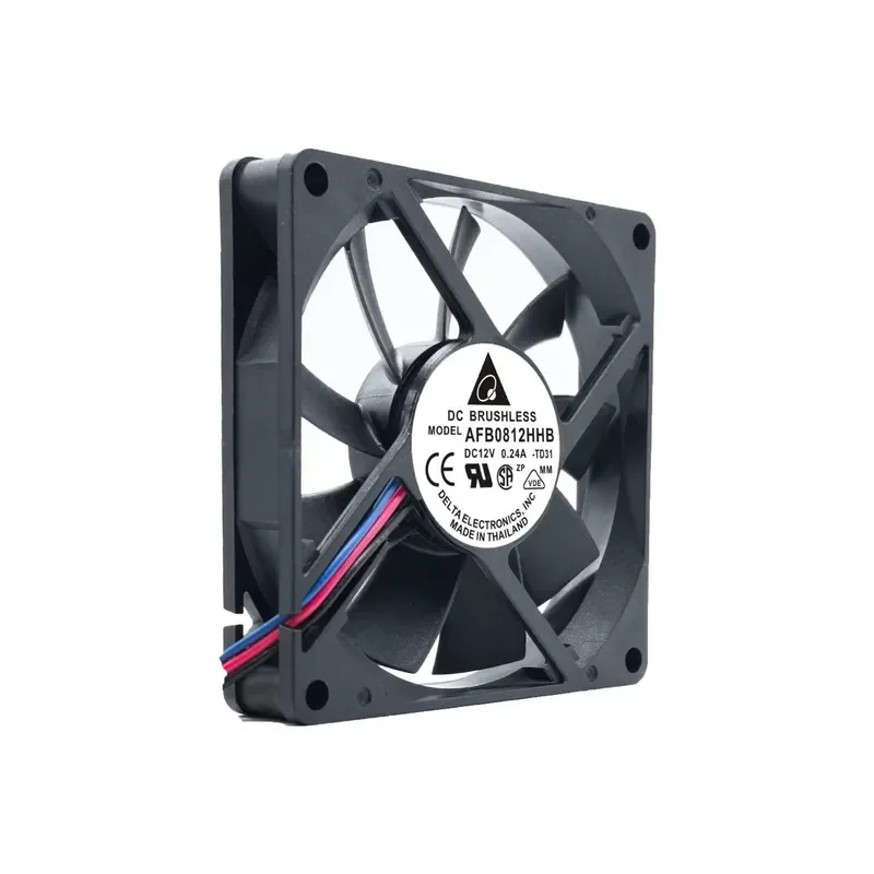 for AFB0812HHB for Delta 8015 12V 8cm Chassis Double Ball Bearing Cooling Fan
