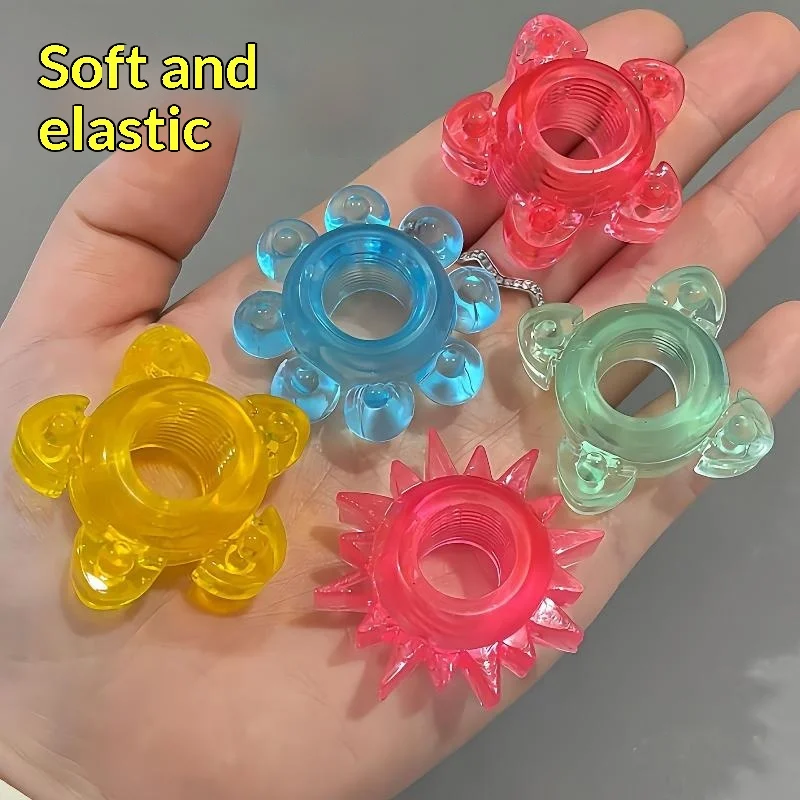 convenientSilicone Cock Ring Premature Ejaculation Delay 1/5Pcs Discreet Package Male Intimate Impotence Aid for Adult Gift - view 5