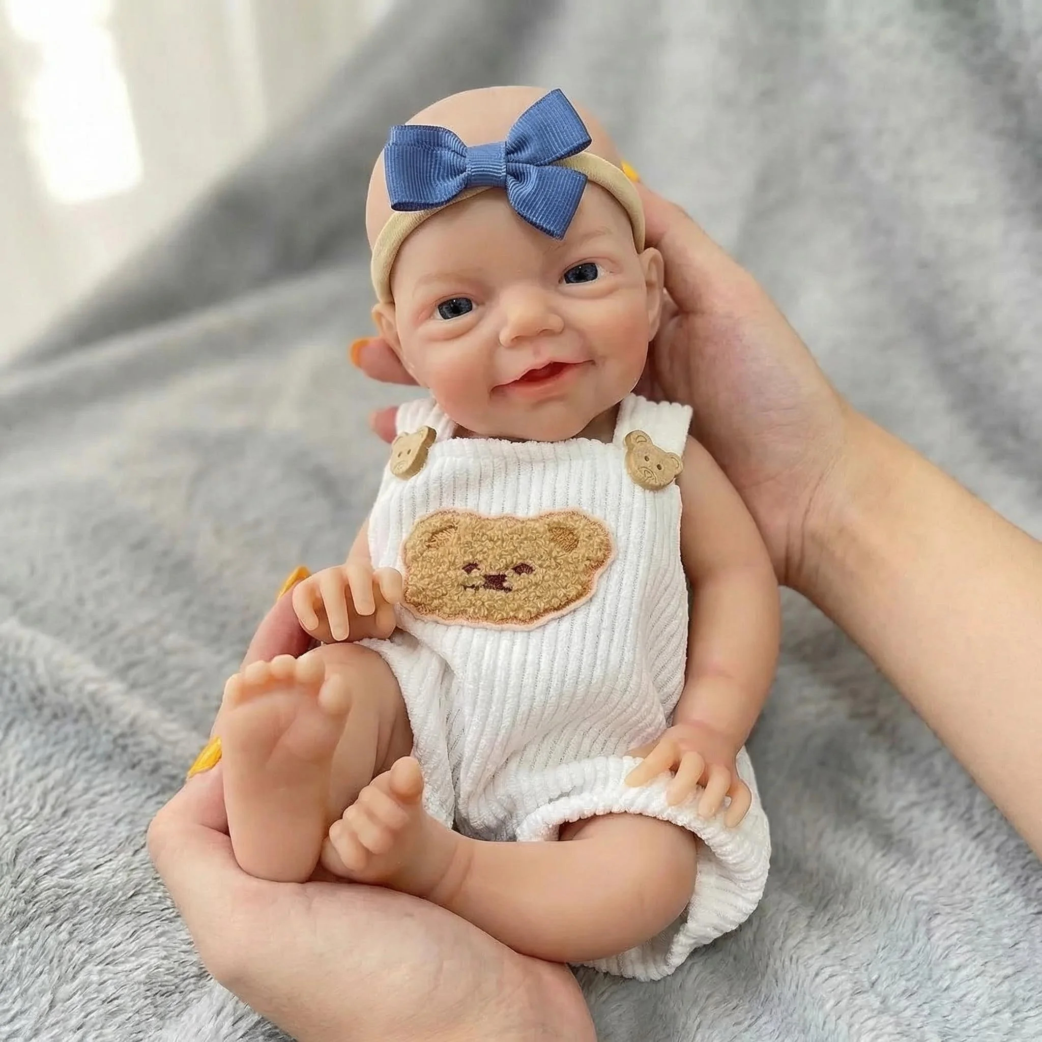 Charlie Collectible Doll 12inch 31CM Super Soft Solid Platinum Silicone Squishy Elastic NPK for Doll Collectors