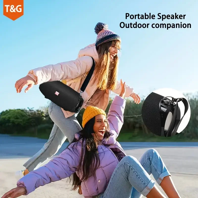 TG534 Tragbarer kabelloser Stereolautsprecher mit zwei Lautsprechern, TWS-Stereo-Freisprechanruf/FM/TF-Karte/U-Disk, zum Anschließen von Mobiltelefonen/Ta – Detail 3